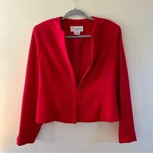 Evan Picone Elegant Red Women's Jacket